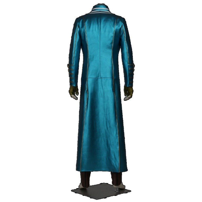 Fantasia de Vergil de Devil May Cry 3 - Casaco Trench em Couro para Cosplay e Halloween - Estrela Cosplay
