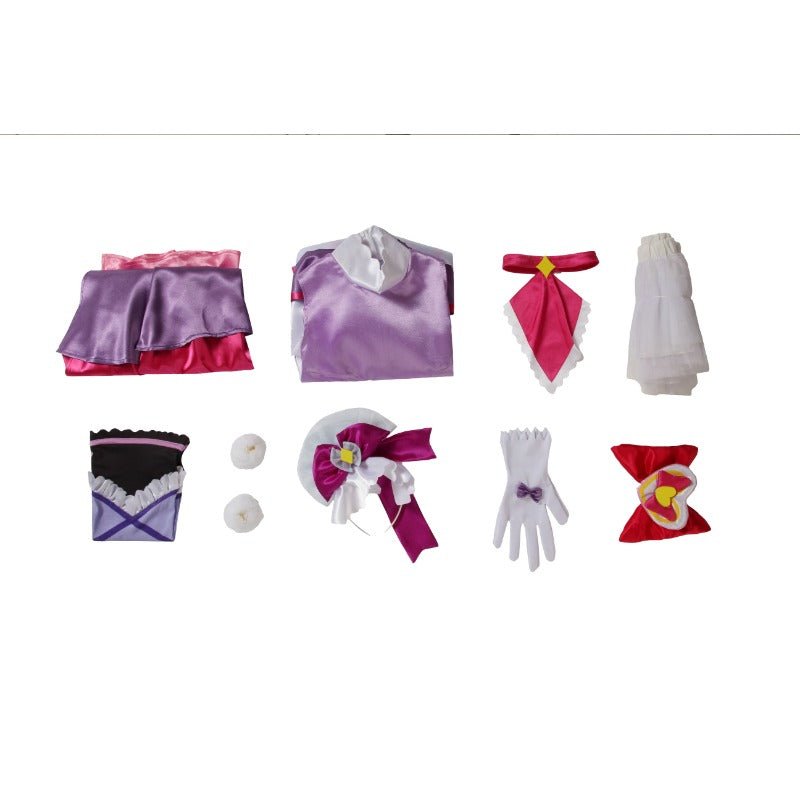Fantasia de Cosplay Anime Hugtto! Pretty Cure Cure Ruru Amour - Design Elegante para Fãs - Estrela Cosplay