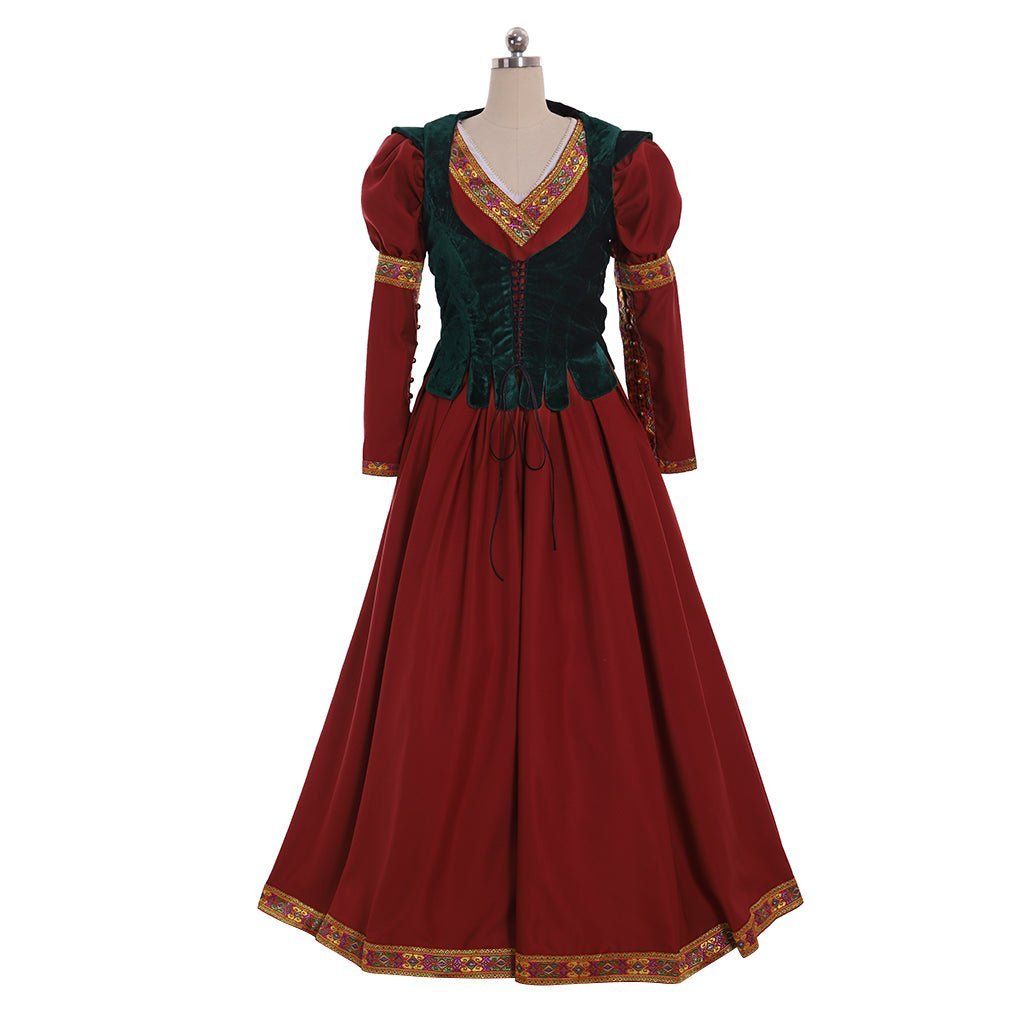 Vestido de Corset Princesa Corte Vitoriana Renascentista - Traje de Baile Rainha Tudor para Festa de Chá - Estrela Cosplay