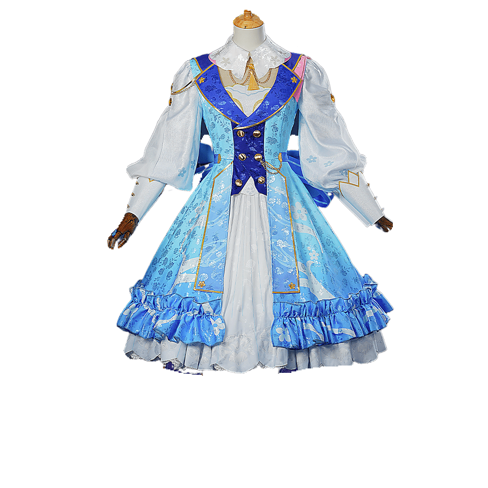 Fantasia Kamisato Ayaka - Carta Flor Cosplay Genshin Impact para Mulheres - Estrela Cosplay