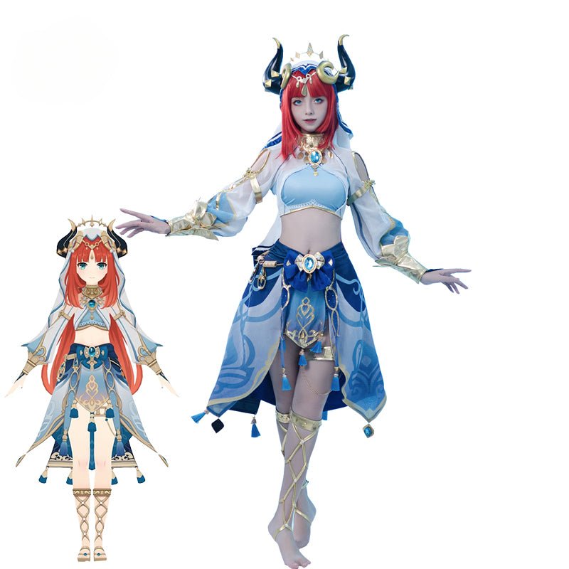 Fantasia de Cosplay Nilou Genshin Impact - Traje Feminino Completo para Halloween e Festas - Estrela Cosplay