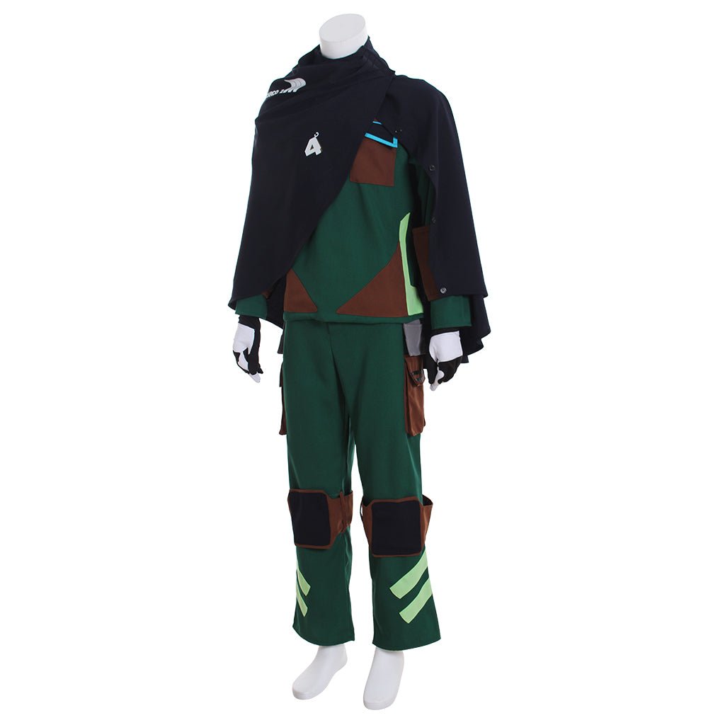 Fantasia de Ralph de Detroit: Become Human - Uniforme Verde para Homens Adultos | Conjunto Completo - Estrela Cosplay