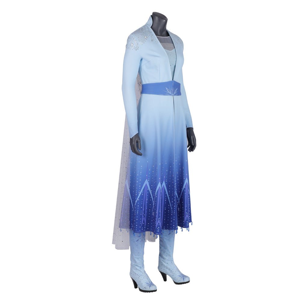 Fantasia de Cosplay Elsa Frozen 2 - Réplica Premium do Filme - Estrela Cosplay
