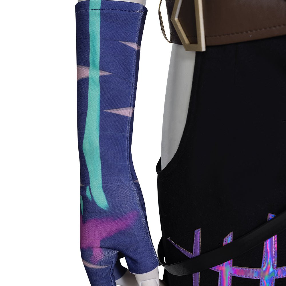 Fantasia de Cosplay Arcane Jinx - Traje Jinx da Batalha da Cidade Dupla 2 - Estrela Cosplay