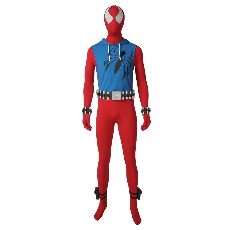 Traje de Cosplay Scarlet Spider Ben Reilly - Autêntico do Spider-Verse - Estrela Cosplay