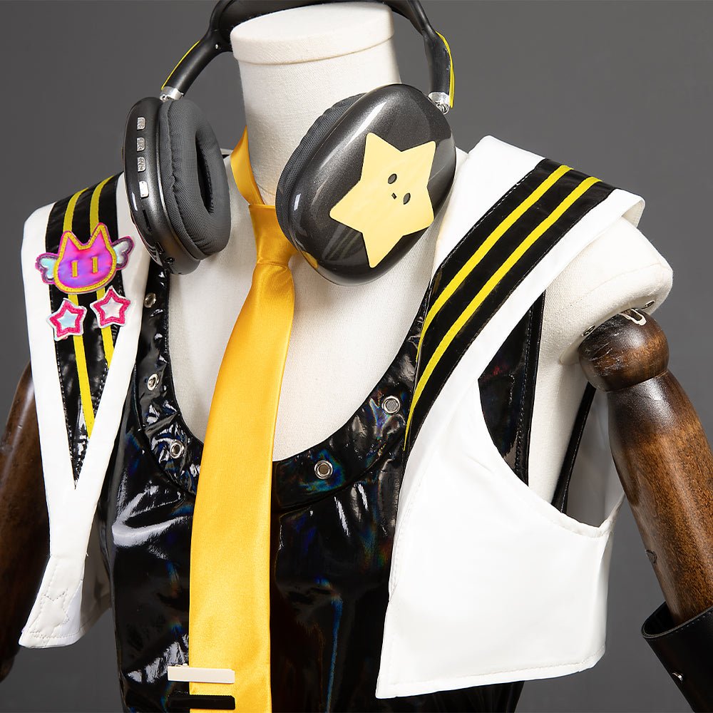 Fantasias Cosplay de Len e Rin do Muse Dash | Project Mirai Sekai Show Mágico Conjunto Completo - Estrela Cosplay