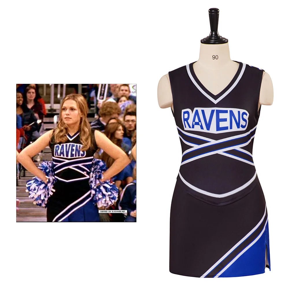 Uniforme de Cheerleader de One Tree Hill Feminino - Camiseta e Saia Conjunto para Cosplay - Estrela Cosplay