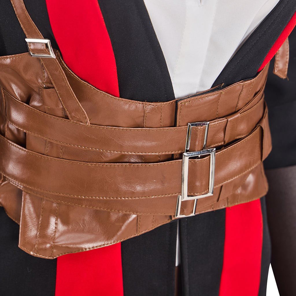 Conjunto de Casaco e Calça de Couro Sintético Estiloso para Mulher - Perfeito para Cosplay e Looks Descolados - Estrela Cosplay