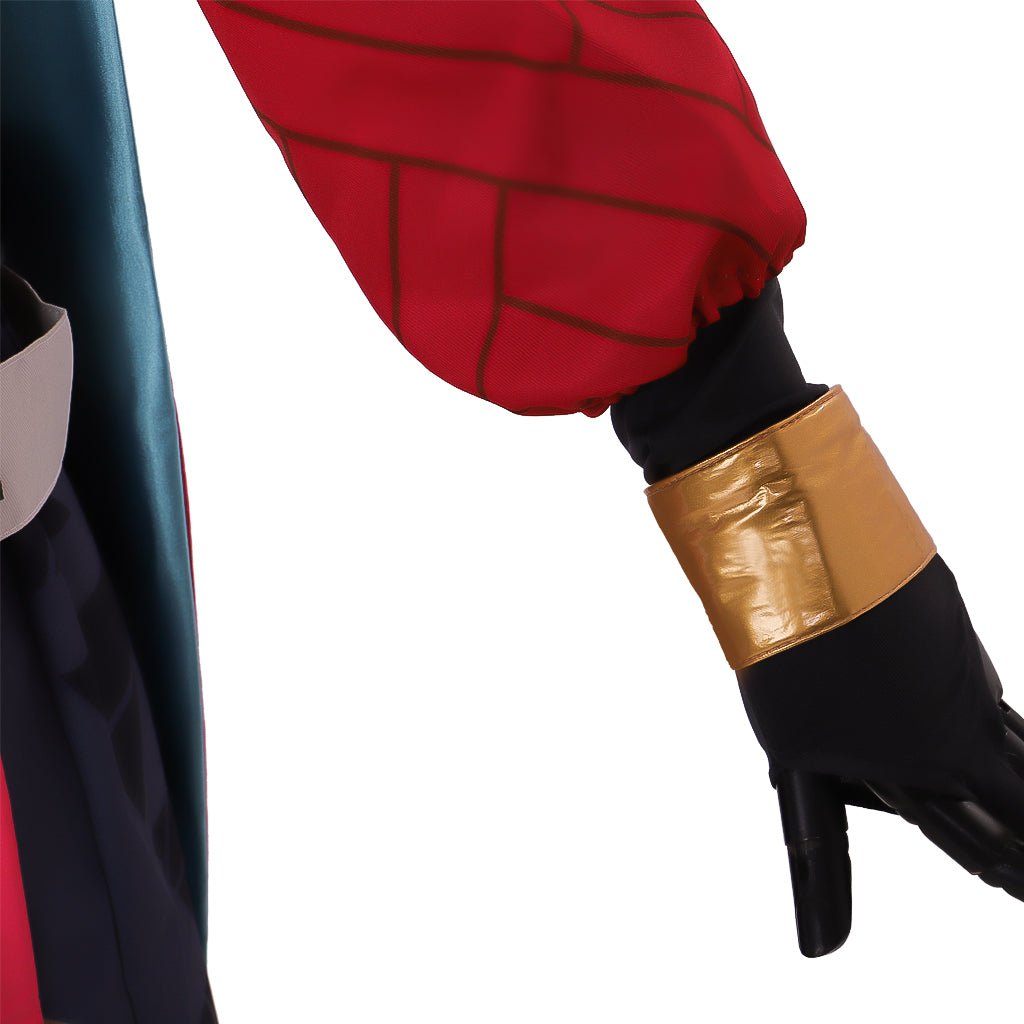 Fantasia de Senna para Mulheres - Crop Top com Capa | Traje de Cosplay da Liga das Lendas - Estrela Cosplay