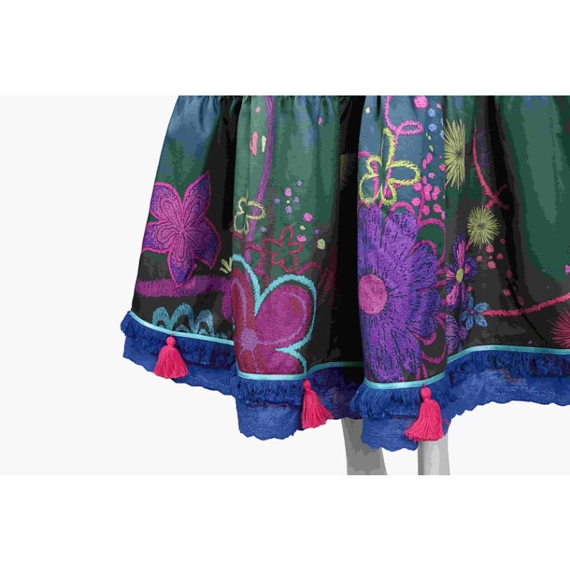 Vestido de Princesa Mirabel Encanto Fantasia Casa Mágica para Mulheres Halloween - Estrela Cosplay