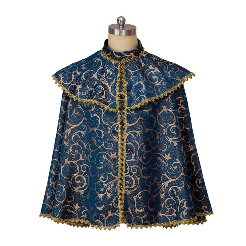 Capa Medieval Vintage Tudor - Xale Príncipe Vitoriano para Adultos - Estrela Cosplay