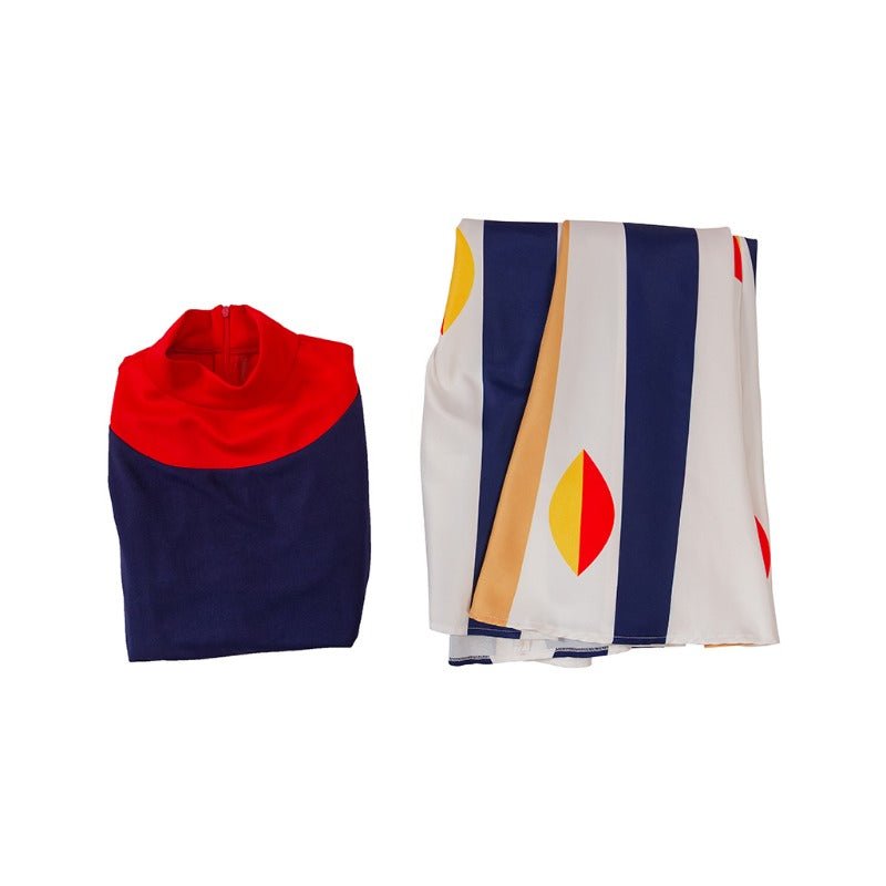 Fantasia Franny Robinson - Vestido Midi de Manga Comprida para Mulheres - Estrela Cosplay