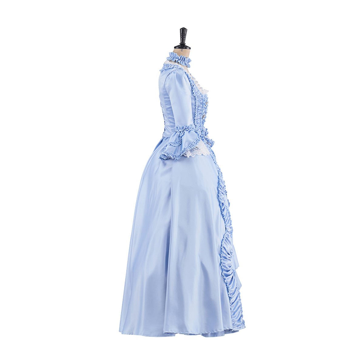 Vestido Azul Claro Rococó – Traje de Cosplay Elegante para Entusiastas - Estrela Cosplay