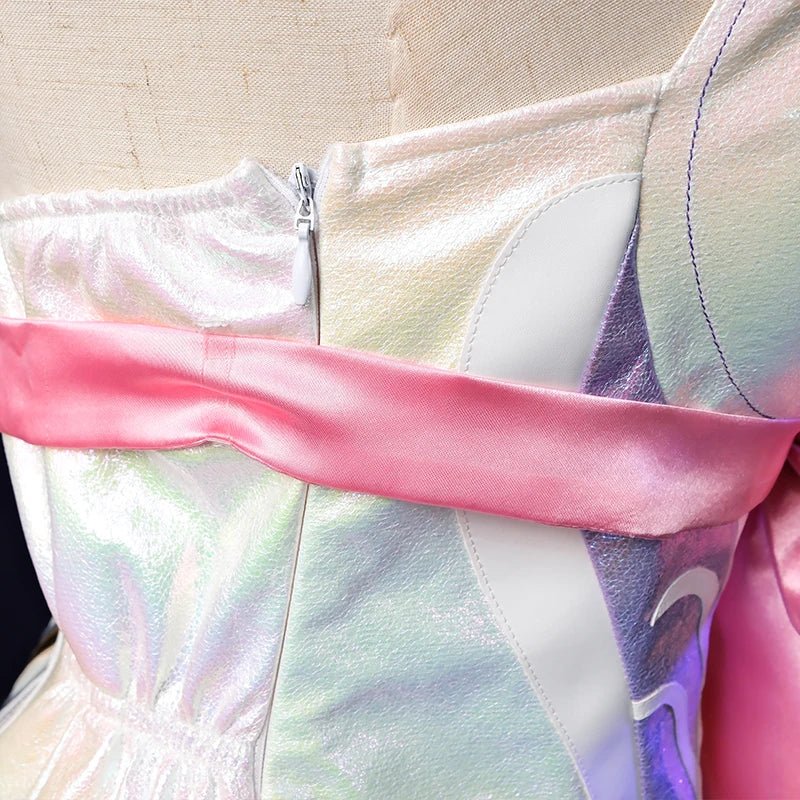 Fantasia LOL Rosa Cristal Seraphine - Jogo LOL Seraphine Design Rosa Traje Halloween Mulher Nova Skin - Estrela Cosplay