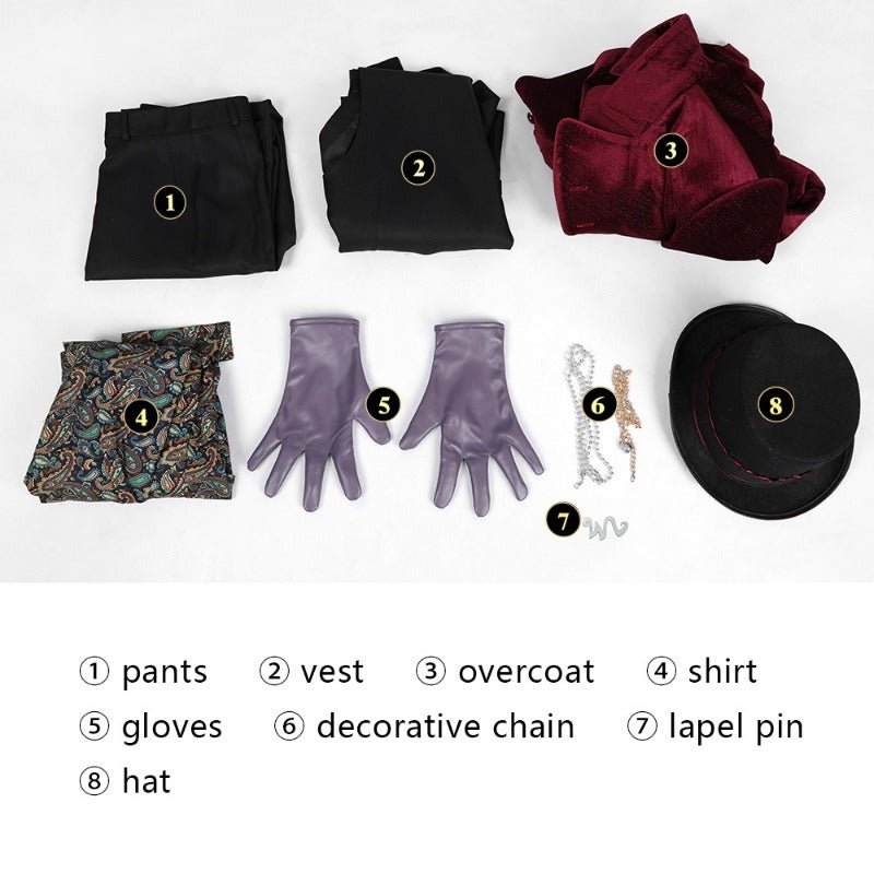 Fantasia Willy Wonka para Adultos - Traje da Fábrica de Chocolate - Estrela Cosplay