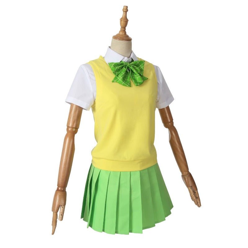 Conjunto de Cosplay The Quintessential Quintuplets: Perucas e Uniformes Escolares para as Irmãs Nakano - Estrela Cosplay