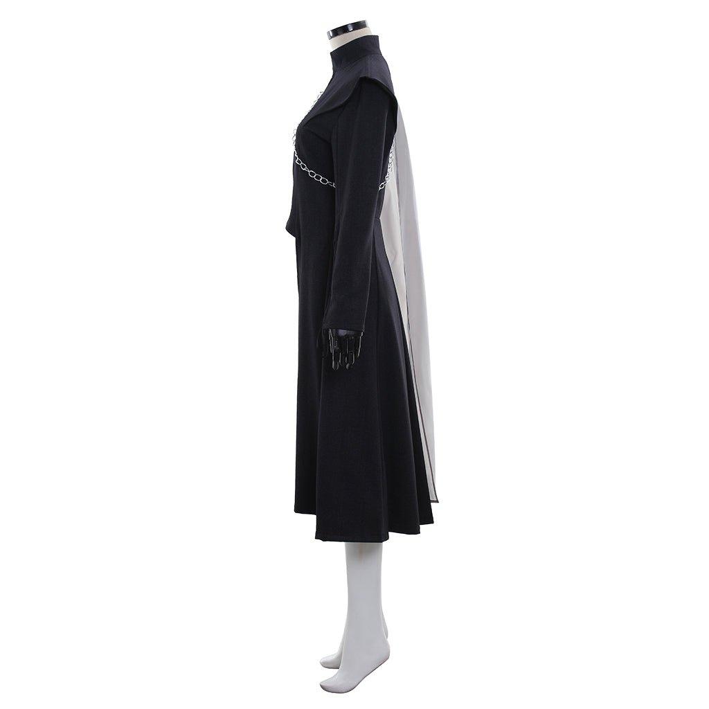 Fantasia de Daenerys Targaryen para Natal | Vestido Medieval e Capa Preta - Estrela Cosplay