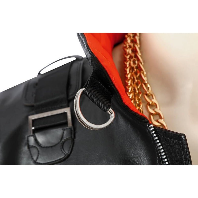 Traje de Cosplay Jackie 2077 em Couro Artificial Fato Preto para Halloween e Festas - Estrela Cosplay