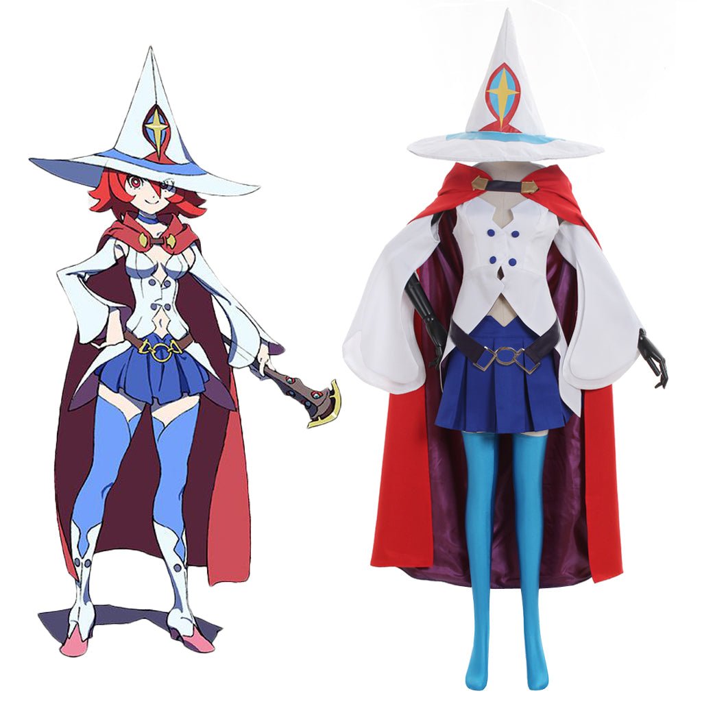 Fantasia de Cosplay Lotte Jansson - Little Witch Academia - Uniforme Mágico para Fãs de Anime - Estrela Cosplay