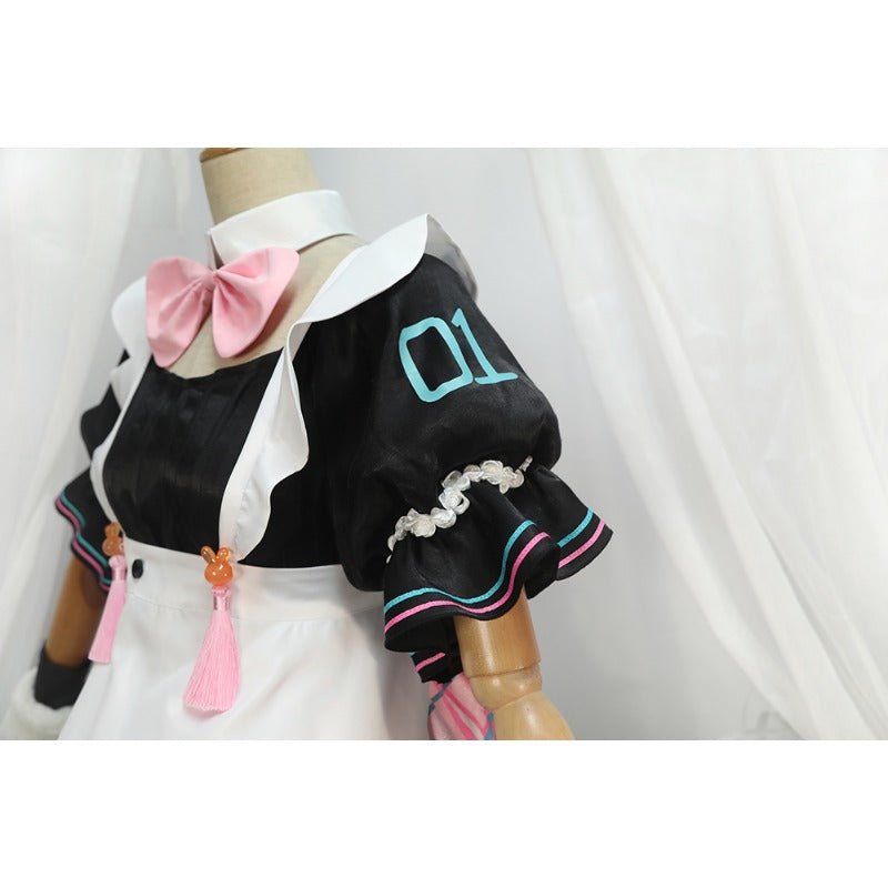 Fantasia de Cosplay Magical Mirai 2021 Coelho Trevo Miku com Botas - Traje de Hatsune Miku - Estrela Cosplay