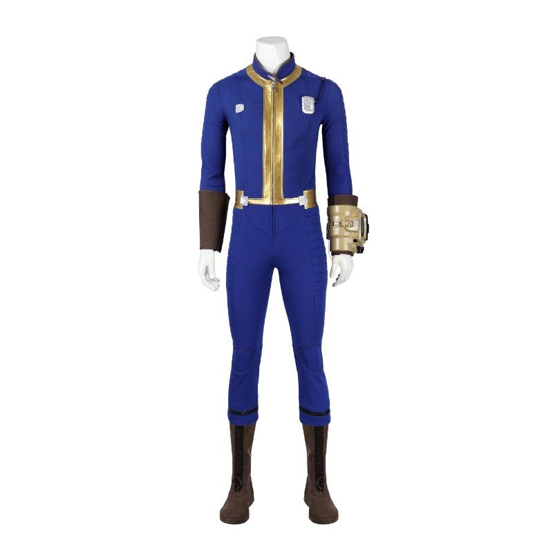 Traje de Cosplay Fallout Vault 75 Macacão com Acessórios de Armadura para Halloween - Estrela Cosplay