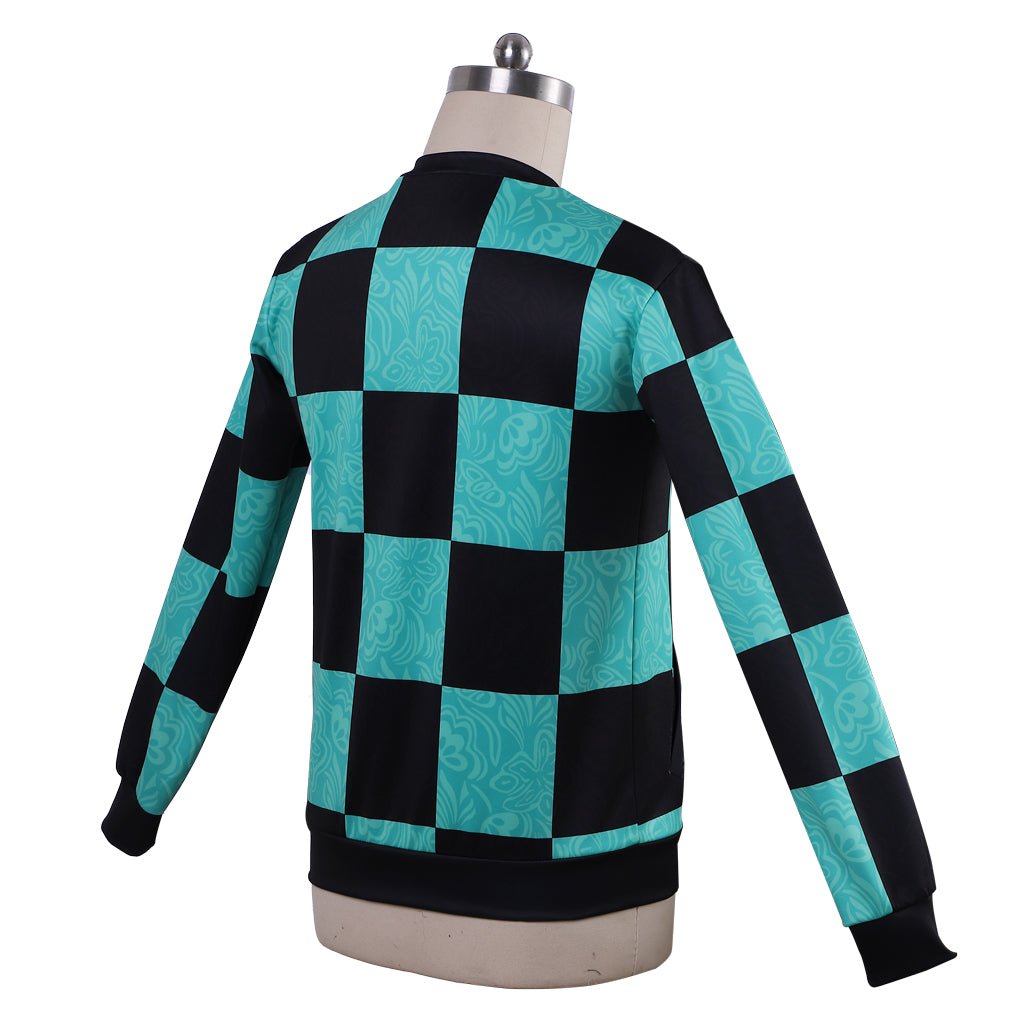 Jaqueta de Cosplay de Kamado Tanjirou de Demon Slayer – Casaco de Anime - Estrela Cosplay