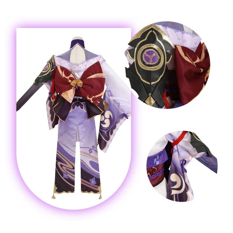 Fantasia de Baal de Genshin Impact - Raiden Shogun para Halloween - Conjunto Completo para Mulheres - Estrela Cosplay