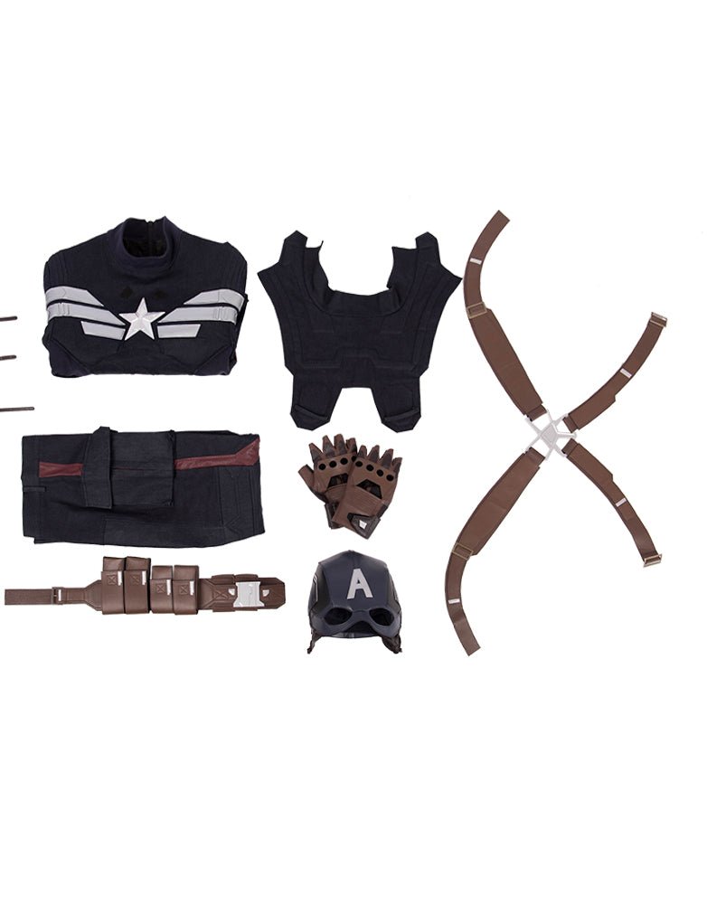 Fantasia de Cosplay do Capitão América - Avengers: Endgame - Réplica Premium do Filme - Estrela Cosplay