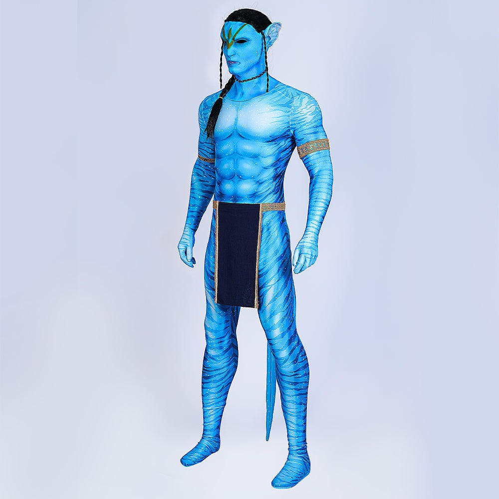 Fantasia Jake Sully - Avatar: O Caminho da Água - Traje Guerreiro Masculino para Halloween e Eventos - Estrela Cosplay