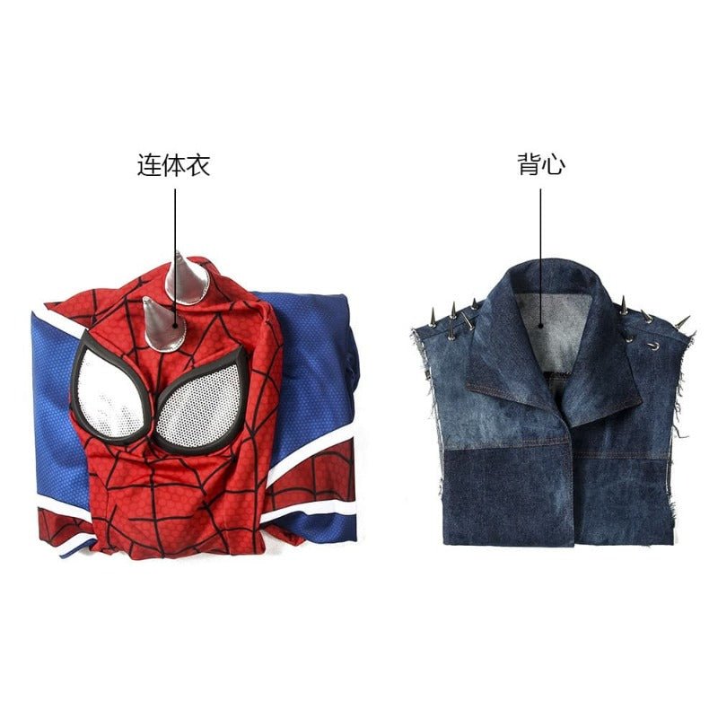 Fantasia Punk-Rock Spidey Hobart Brown Spider-Man para Fãs - Estrela Cosplay