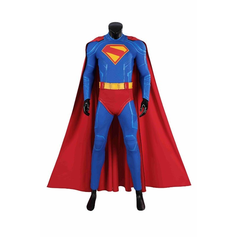 Fantasia de Cosplay Super-Herói Clark Kent - Macaquinho Azul com Capa Vermelha - Estrela Cosplay