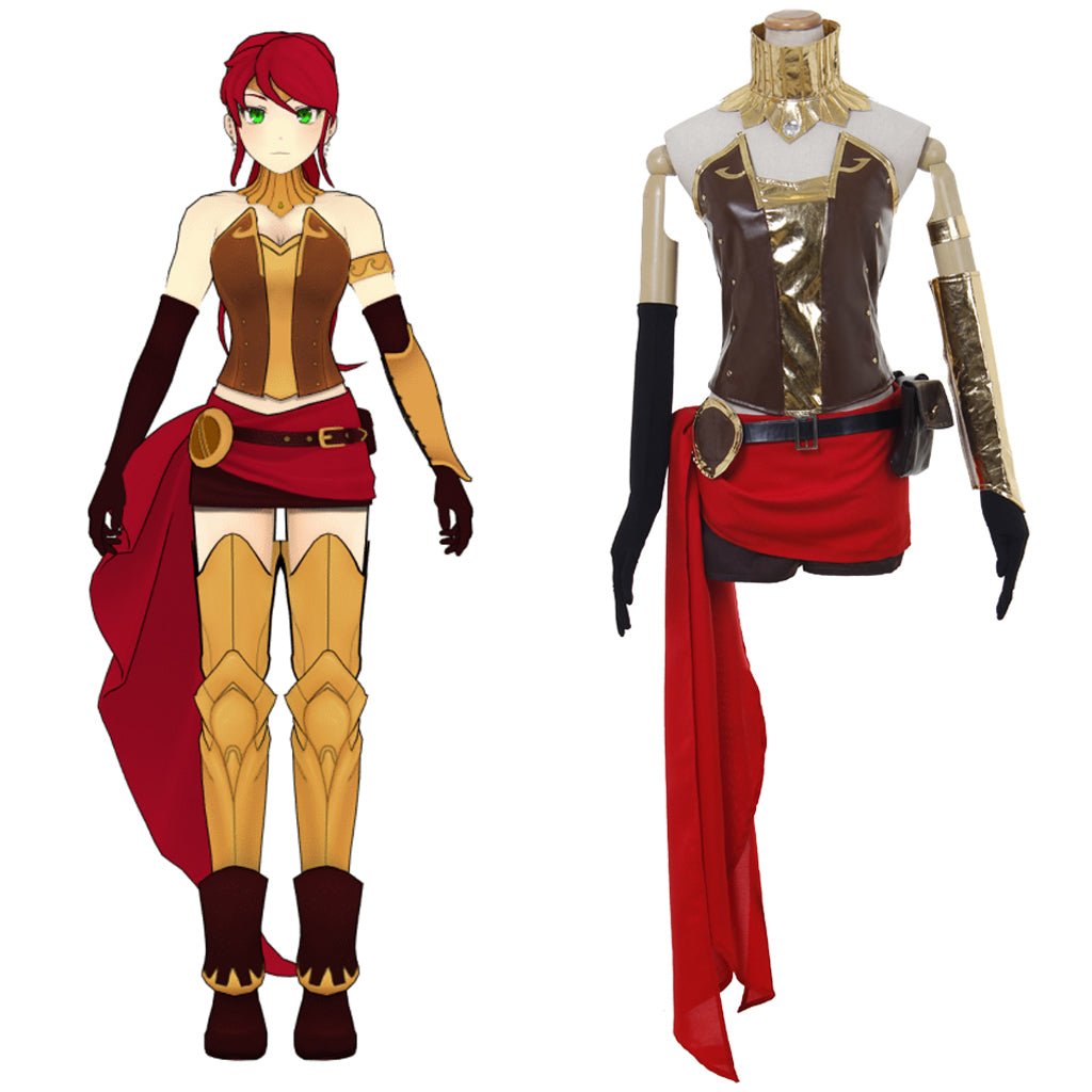 Fantasia de Cosplay RWBY Pyrrha Nikos Premium - Estrela Cosplay