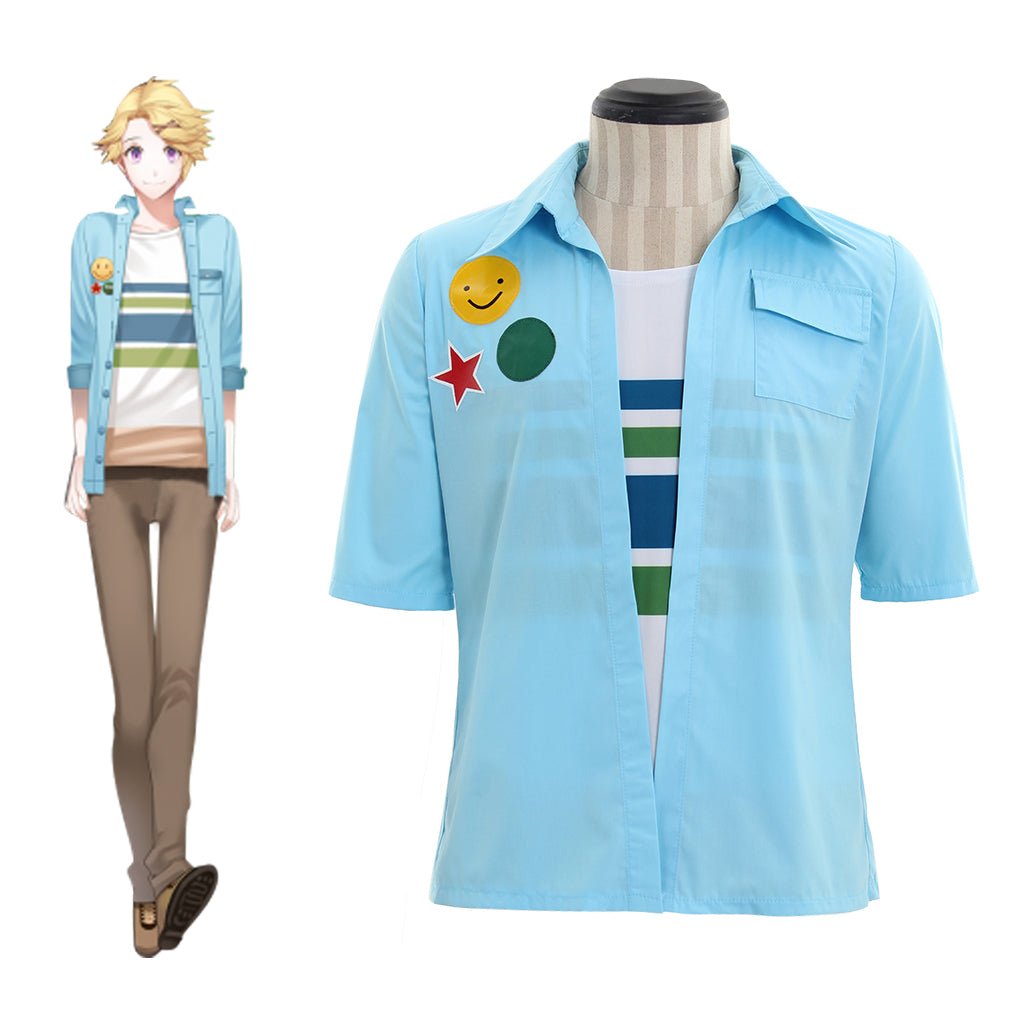 Fantasia de Cosplay Yoosung Mystic Messenger | Casaco e Camisa | Traje de Cosplay de Jogo - Estrela Cosplay