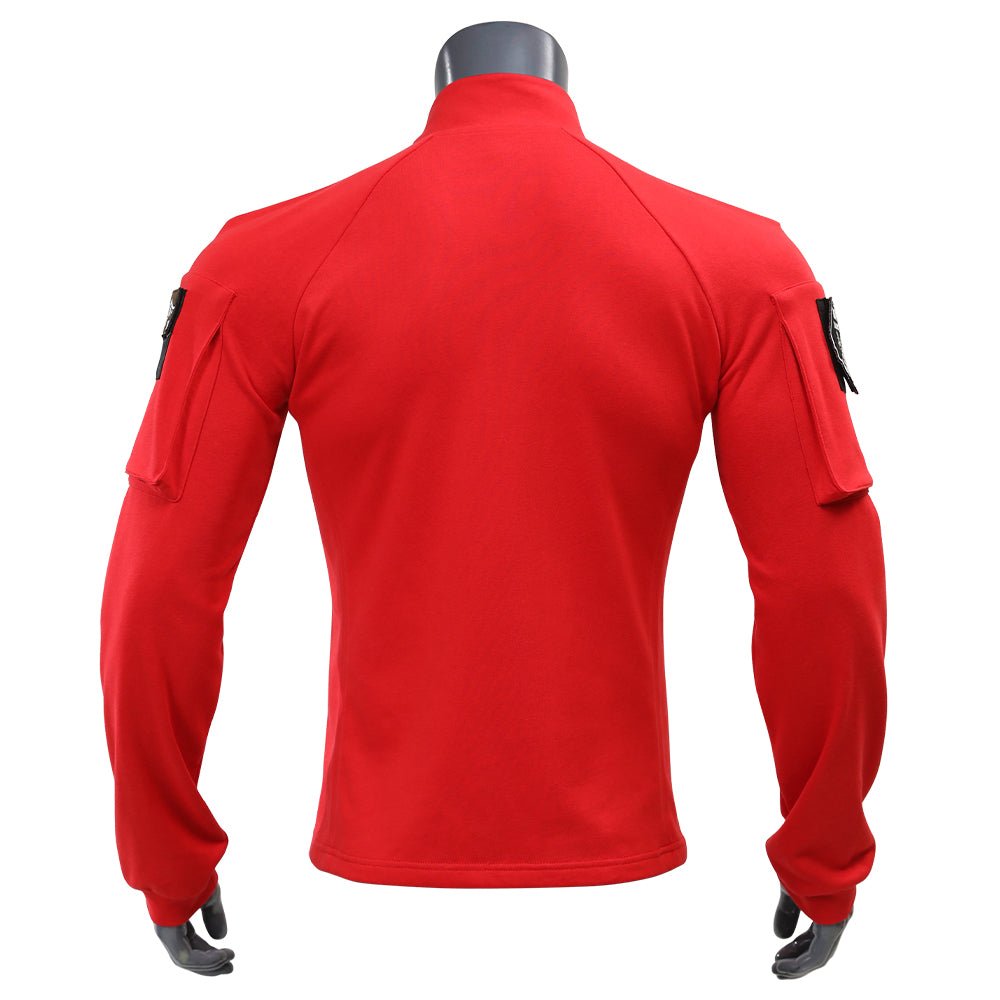 Camiseta Vermelha do Capitão América 4 - Traje de Cosplay Oficial - Estrela Cosplay