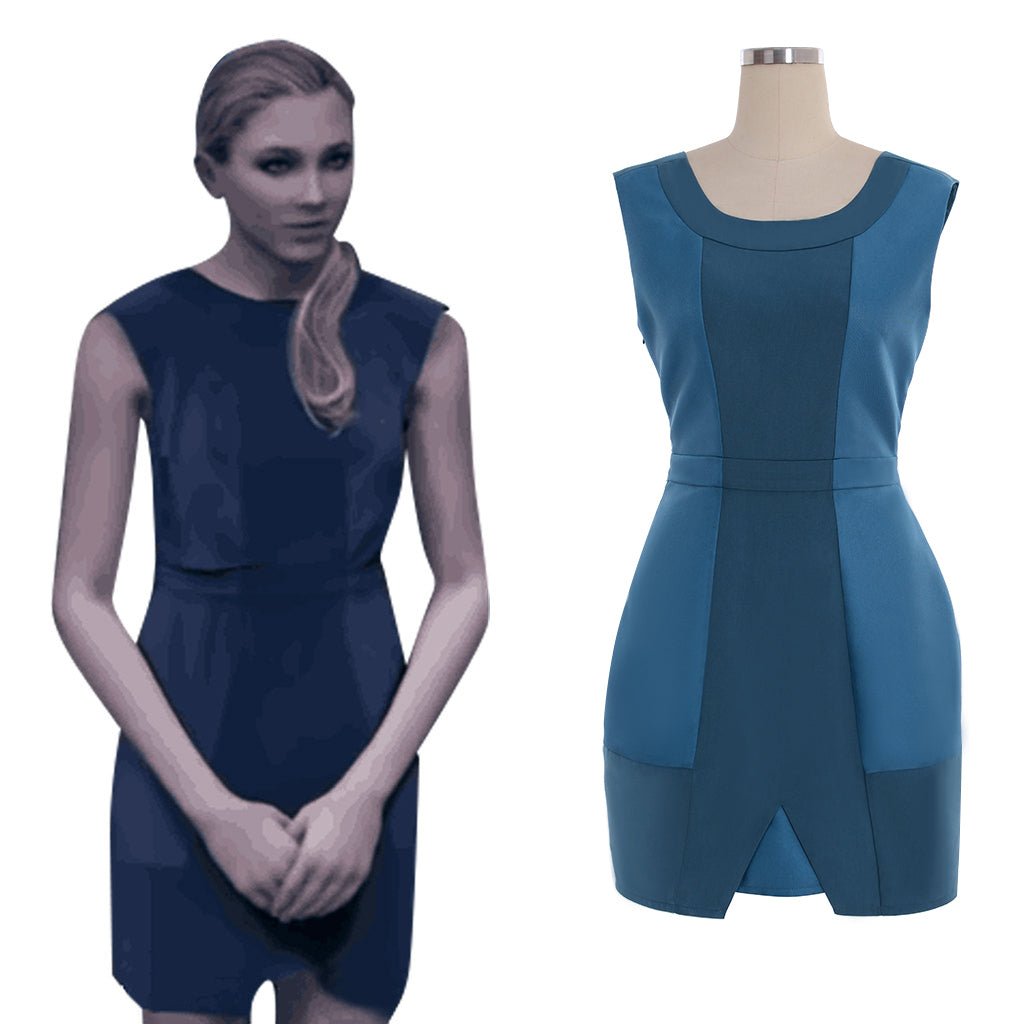 Fantasia de Chloe de Detroit: Become Human | Vestido Azul Conjunto Completo Personalizado - Estrela Cosplay