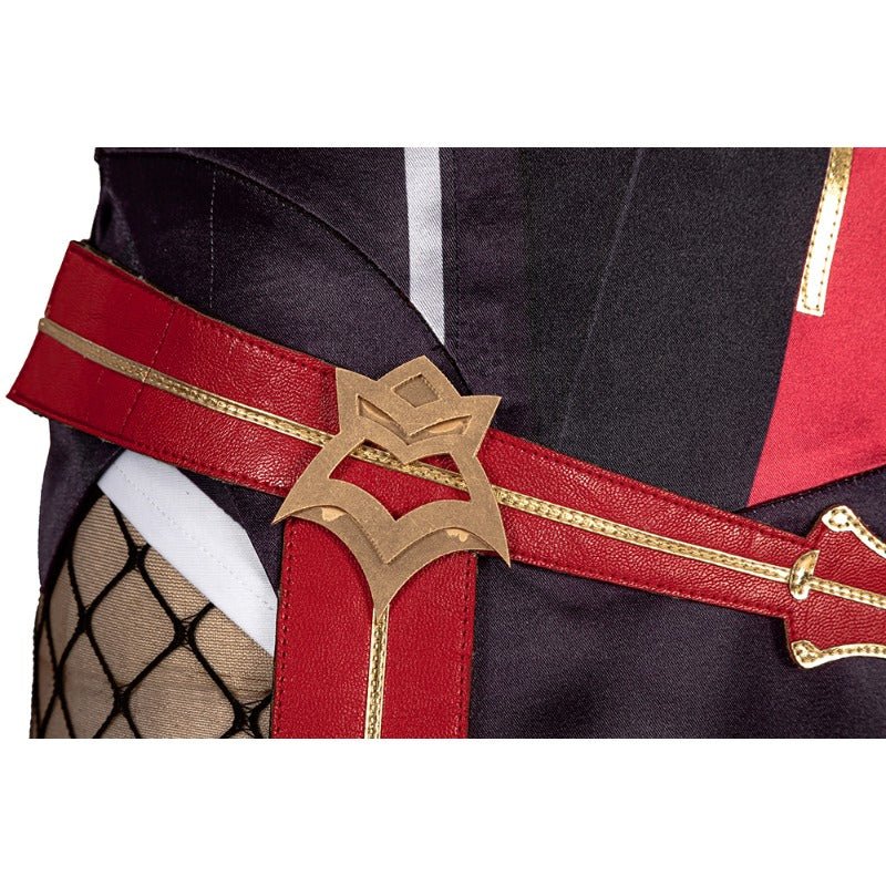 Fantasia Cosplay Genshin Impact Rosalia para Carnaval e Halloween - Estrela Cosplay