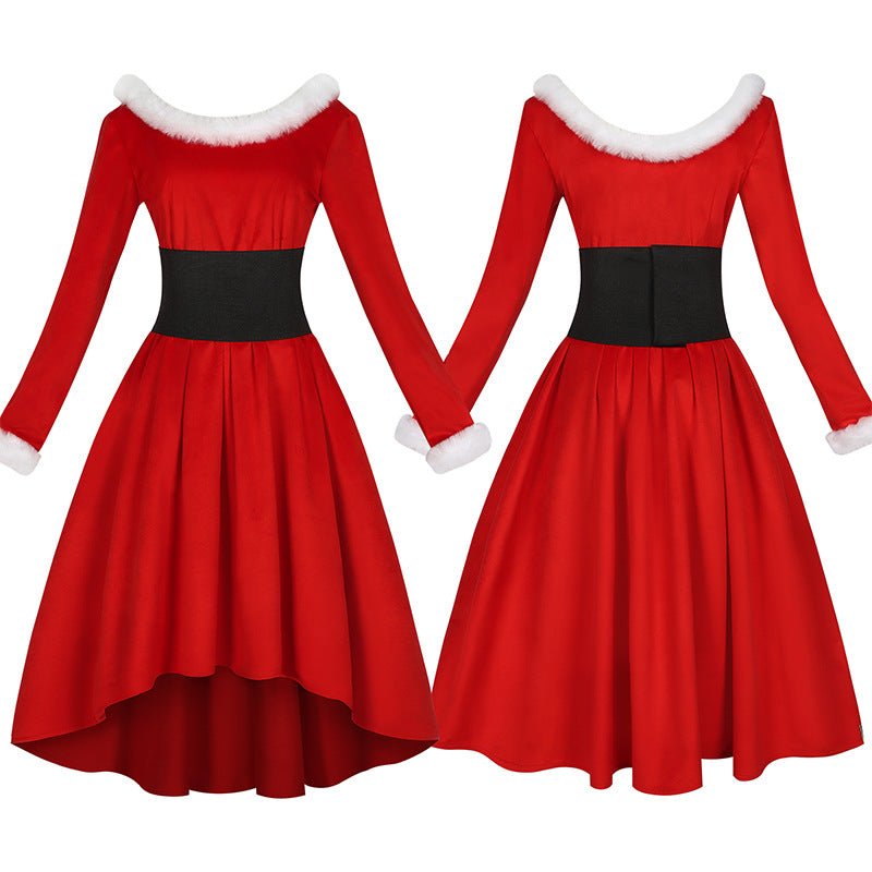 Fantasia de Natal vestido vermelho temático para festas e eventos de cosplay - Estrela Cosplay