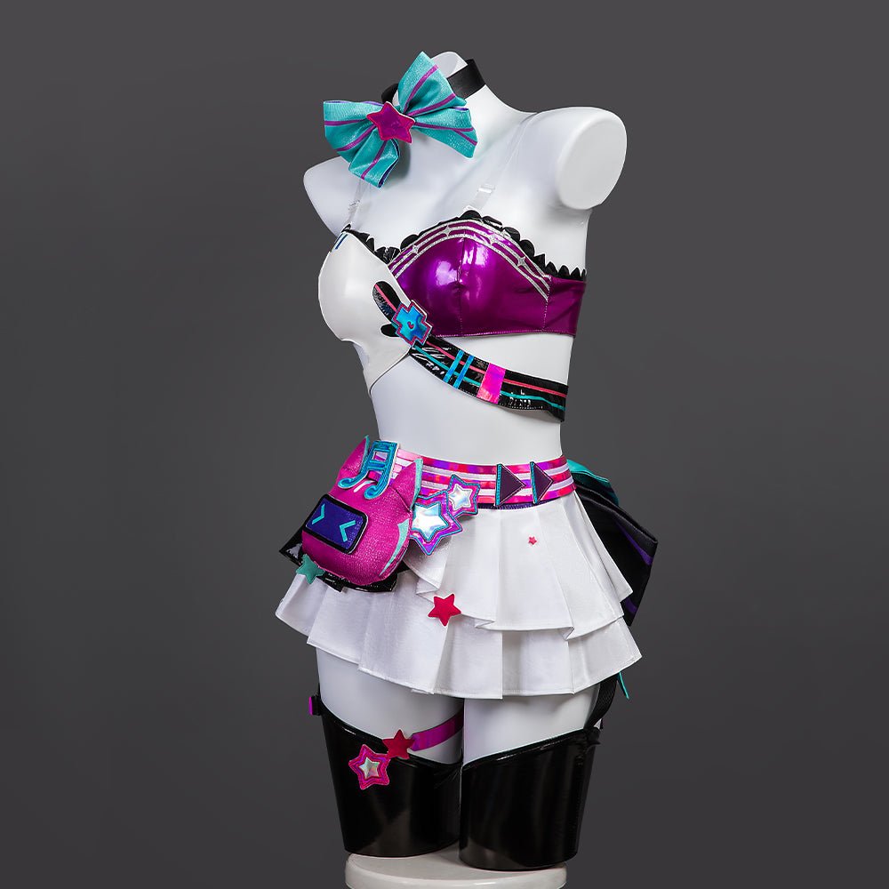 Fantasia de Cosplay Muse Dash Miku Rin Len | Uniforme Anime Halloween Tamanho Plus - Estrela Cosplay