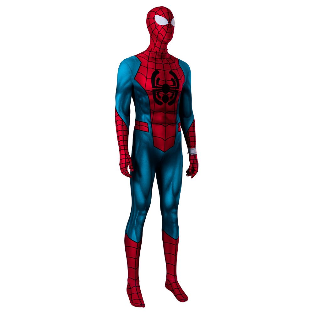 Traje de Cosplay do Homem-Aranha Através do Aranhaverso Versão Animada para Halloween - Estrela Cosplay