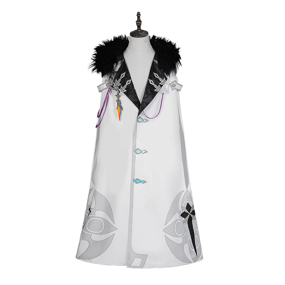 Fantasia Genshin Impact Capa Fatui Pierr Pantalone Tartaglia Traje Arlequim Doutor Sandrone Columbina Capa Regretor - Estrela Cosplay