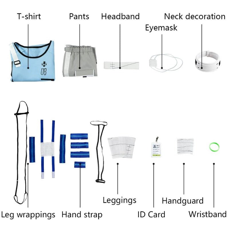 Traje de Hospital Deluxe Zero Night Compass Skin Cosplay - Estrela Cosplay