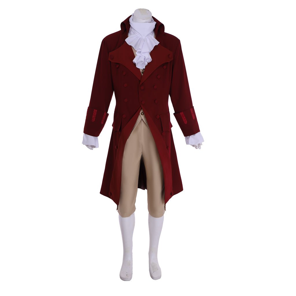 Fantasia de Aaron Burr de Hamilton - Traje Aristocrata Colonial | Série Medieval Estrela do Cosplay - Estrela Cosplay