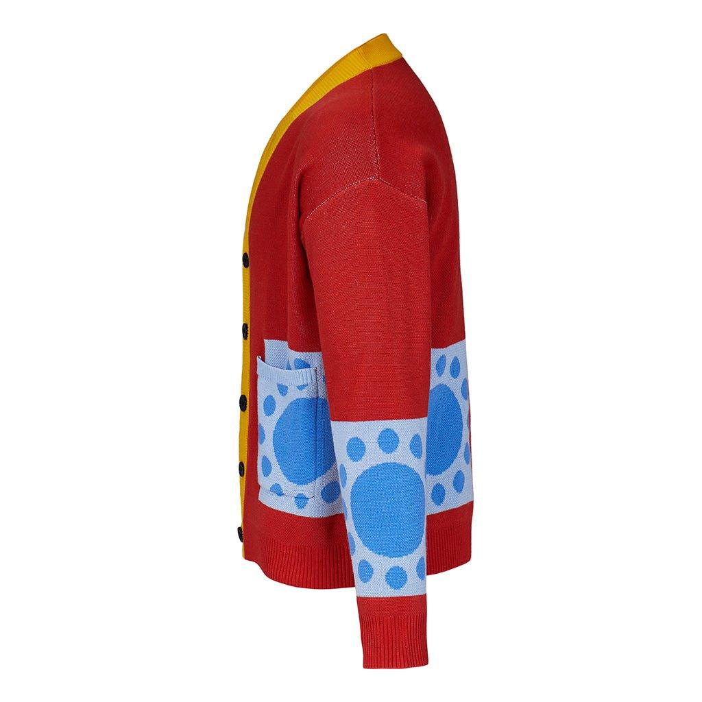 Casaco de Cosplay Luffy Wano Country | One Piece para Adultos | Cardigã Anime - Estrela Cosplay