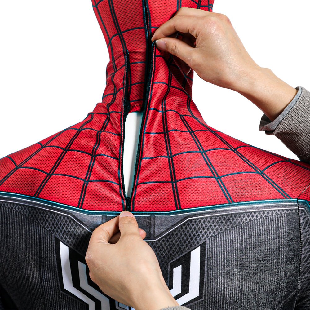 Traje de Cosplay do Homem-Aranha Longe de Casa Vermelho para Homens - Design Preciso do Filme - Estrela Cosplay