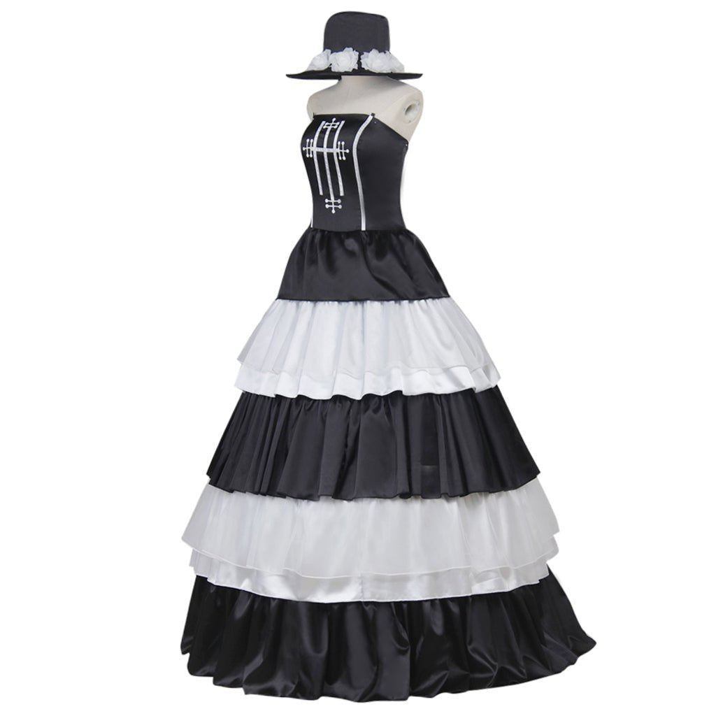 Fantasia de Cosplay Perona Princesa Fantasma de One Piece - Vestido Gótico Lolita - Estrela Cosplay