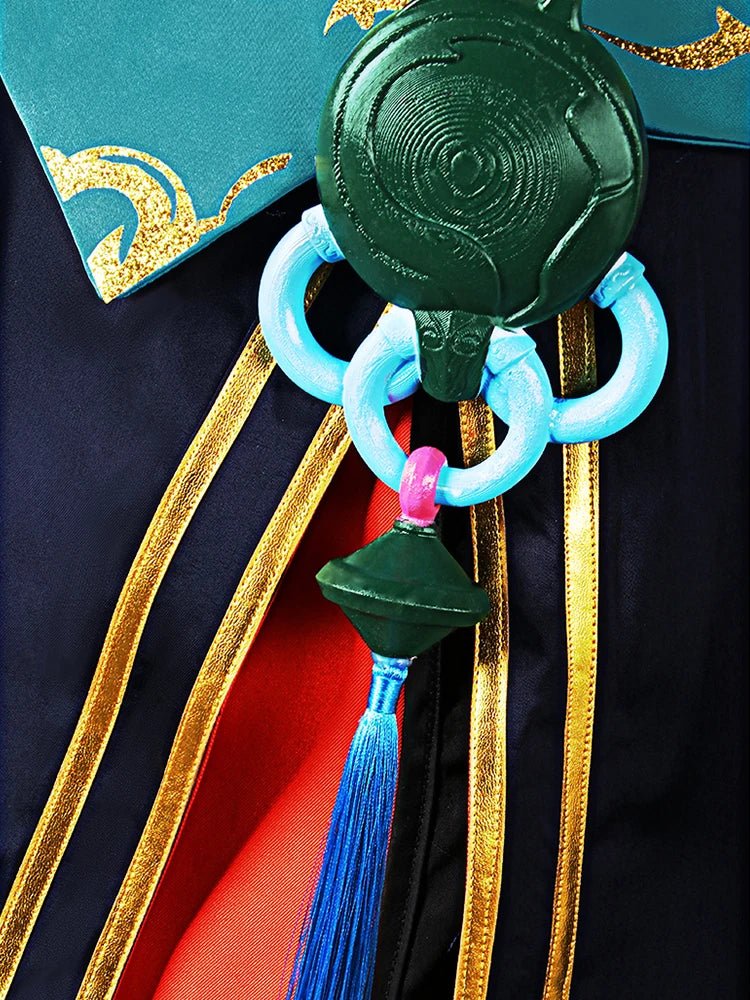 Fantasia de Cosplay LOL O Visionário Hwei - Arte Splash Lukai Hwei - Campeão Masculino - Conjunto Completo para Halloween - Estrela Cosplay