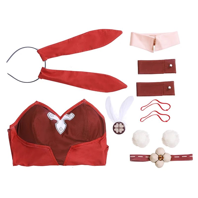 Fantasia de Coelhinha de Natal Klee Cosplay Genshin Impact Klee - Estrela Cosplay