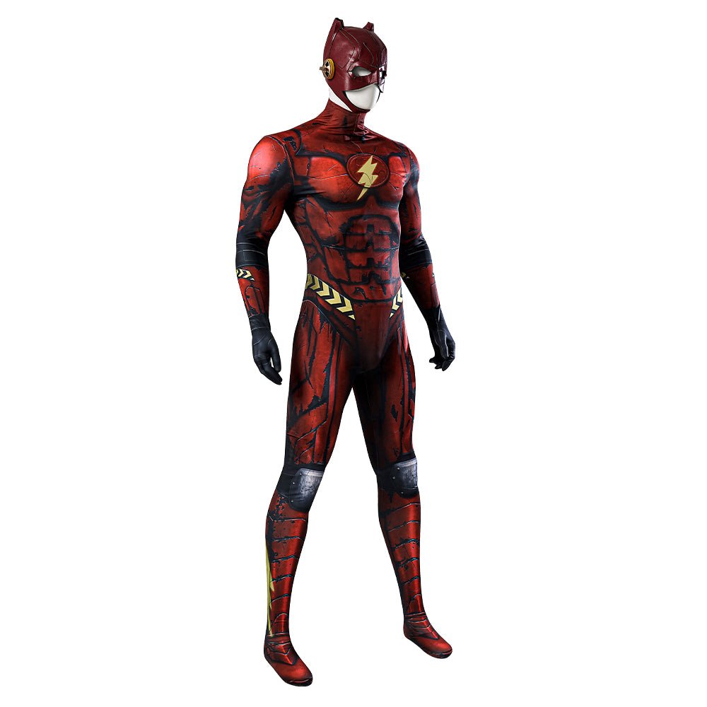 Macaquinho Cosplay The Flash com Capuz - Roupa de Halloween para Homens - Estrela Cosplay