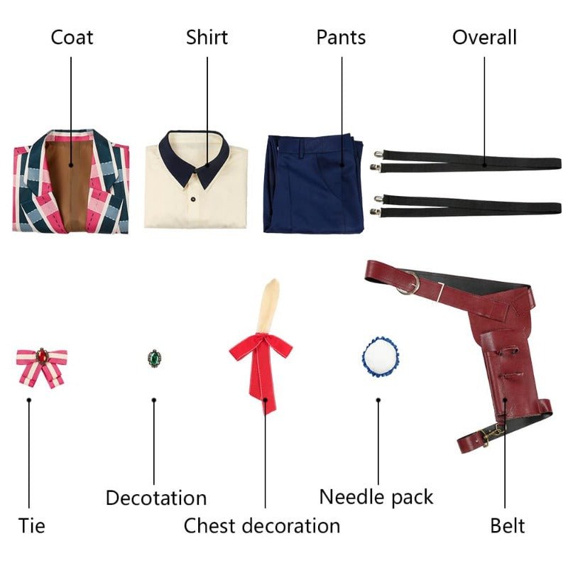 Fantasia de Cosplay Chloe da Promessa do Mago - Uniforme do País Ocidental para Halloween e Natal - Estrela Cosplay