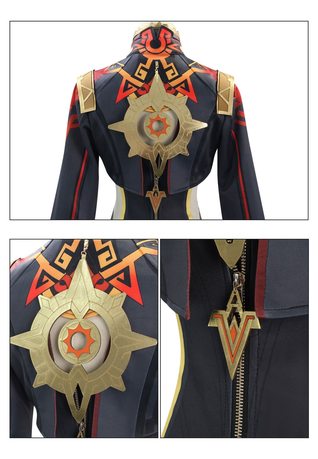 Fantasia de Cosplay de Mavica de Genshin Impact – Traje de Alta Qualidade, Inspirado no Design Oficial - Estrela Cosplay